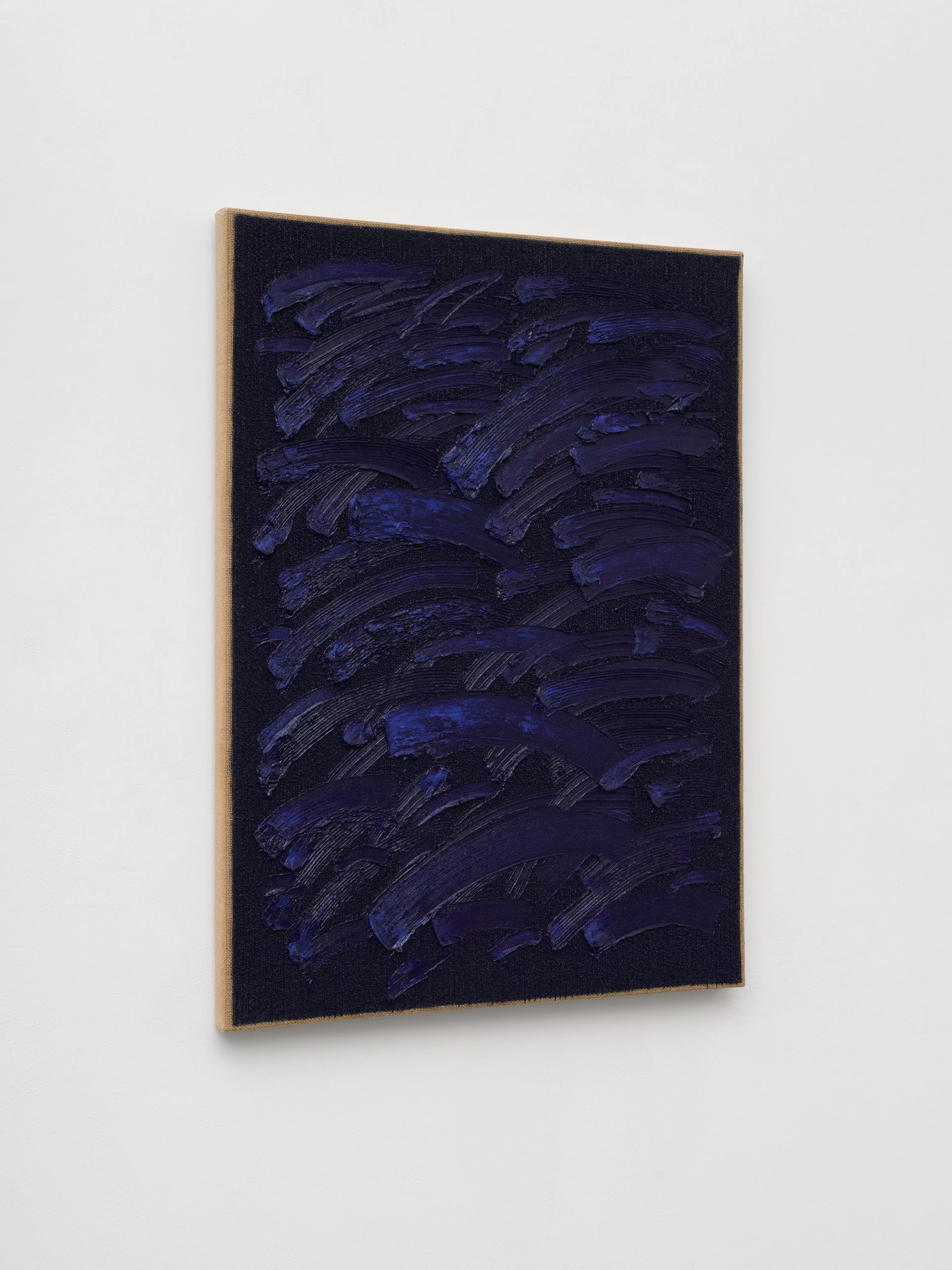 Ha Chong-Hyun, Conjunction 25-39, 2025. Oil on hemp cloth.