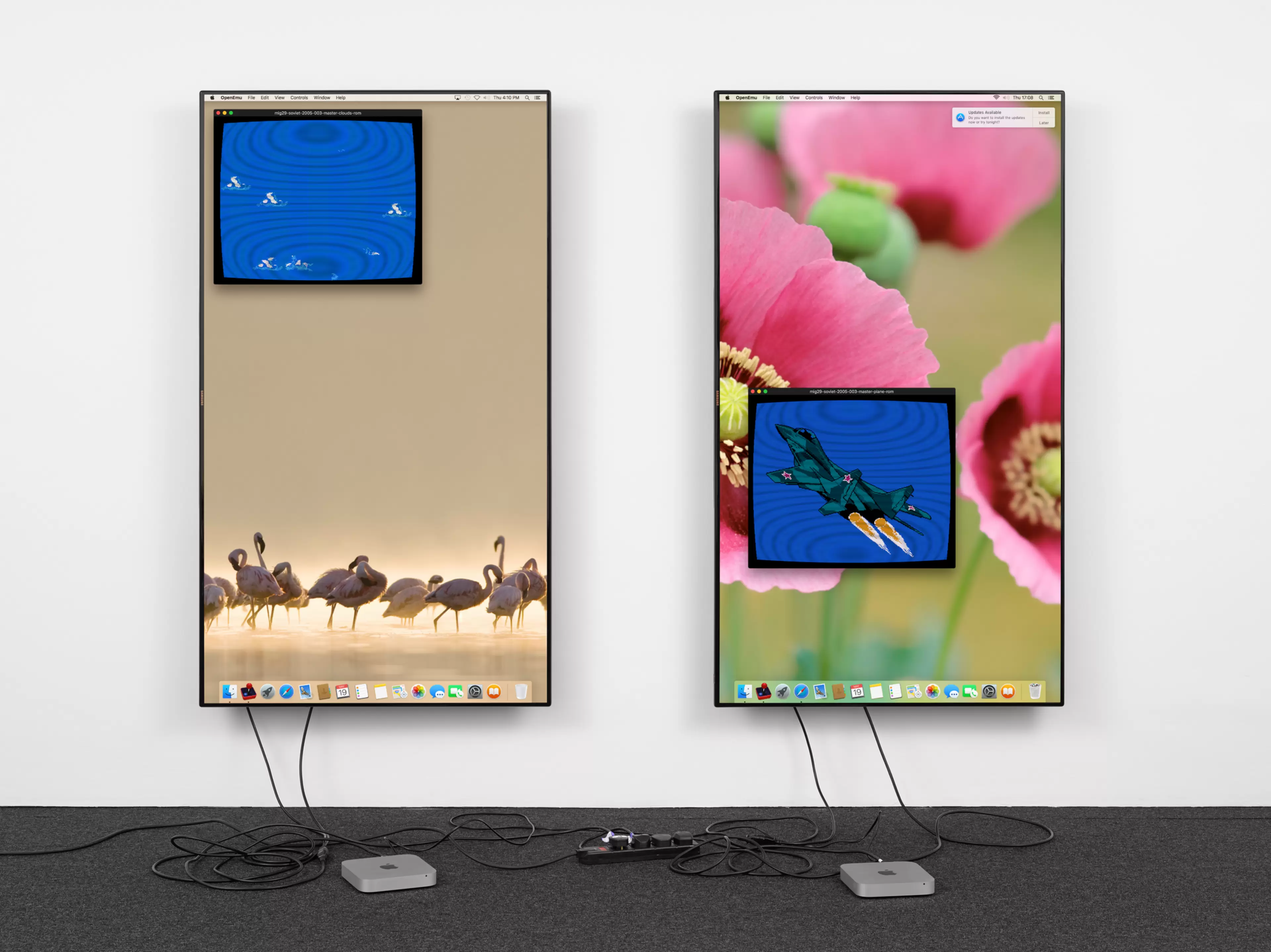 Mig 29 Soviet Fighter Plane, Clouds and OSX by Cory Arcangel