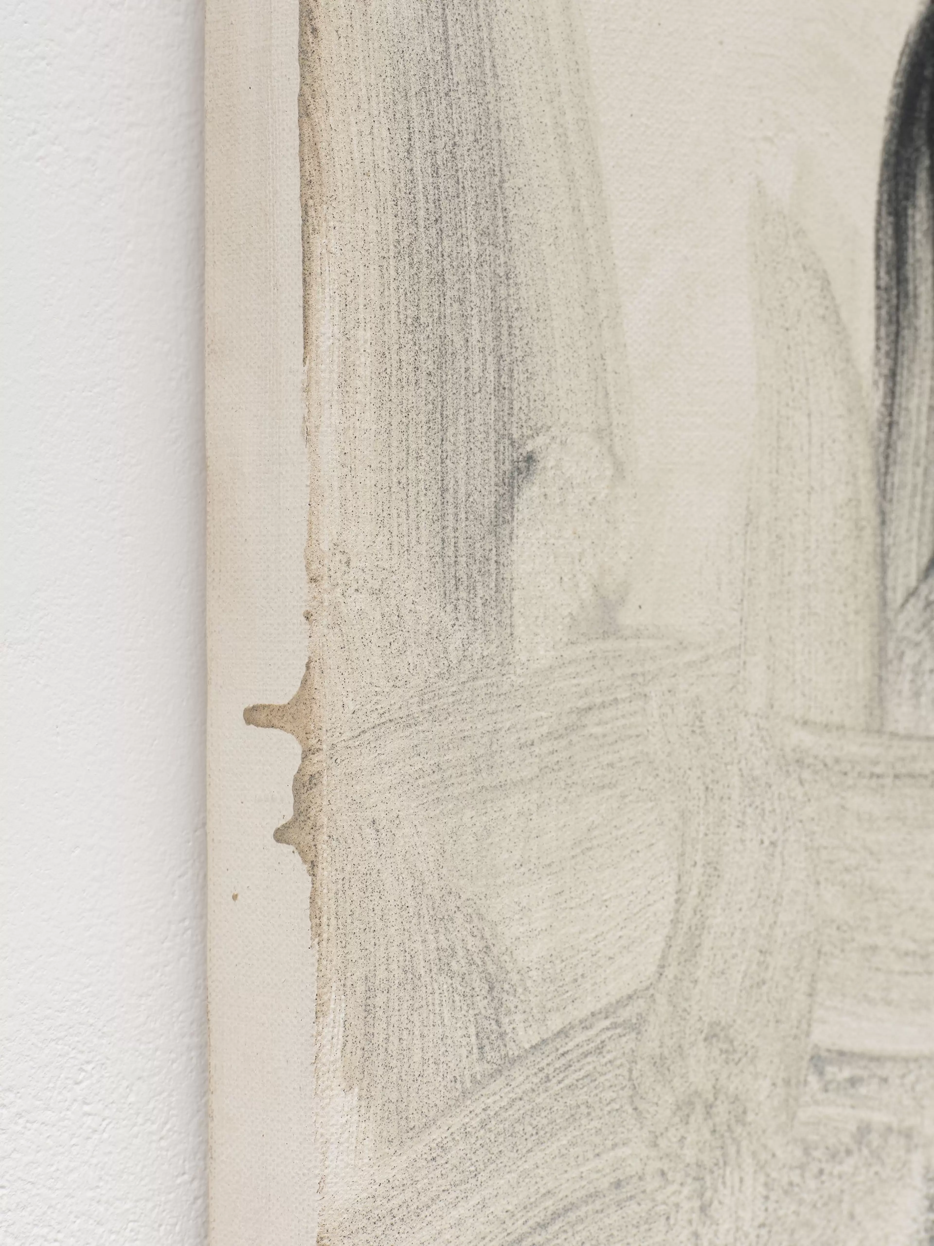 Detail of Lee Ufan, With Winds, 1991. Oil on canvas.