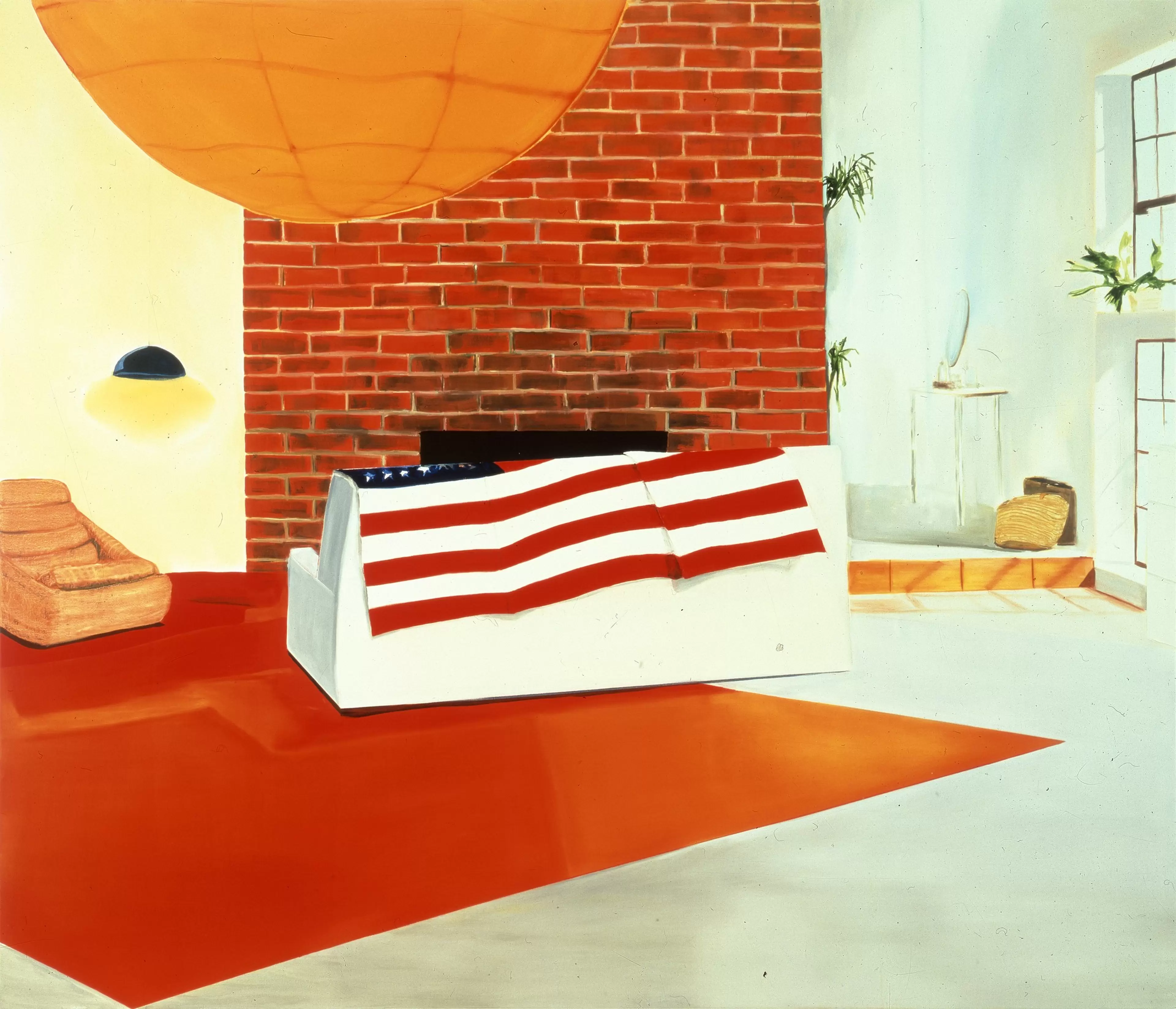Sharon Tate's House, Oil on canvas, 1998 by Dexter Dalwood