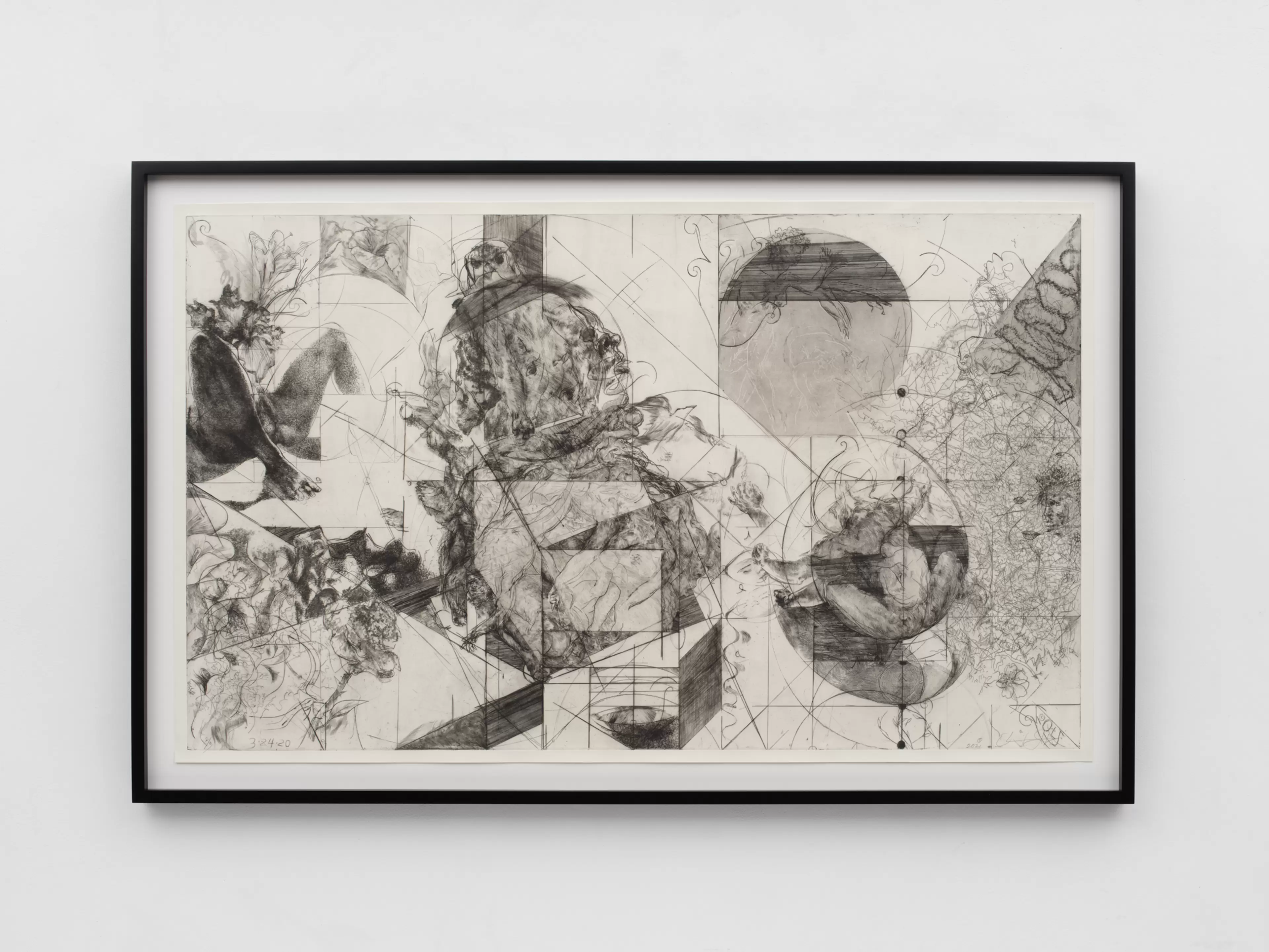 Intaglio Print L, 2021 (3.24.20) (2/3) by Oliver Lee Jackson