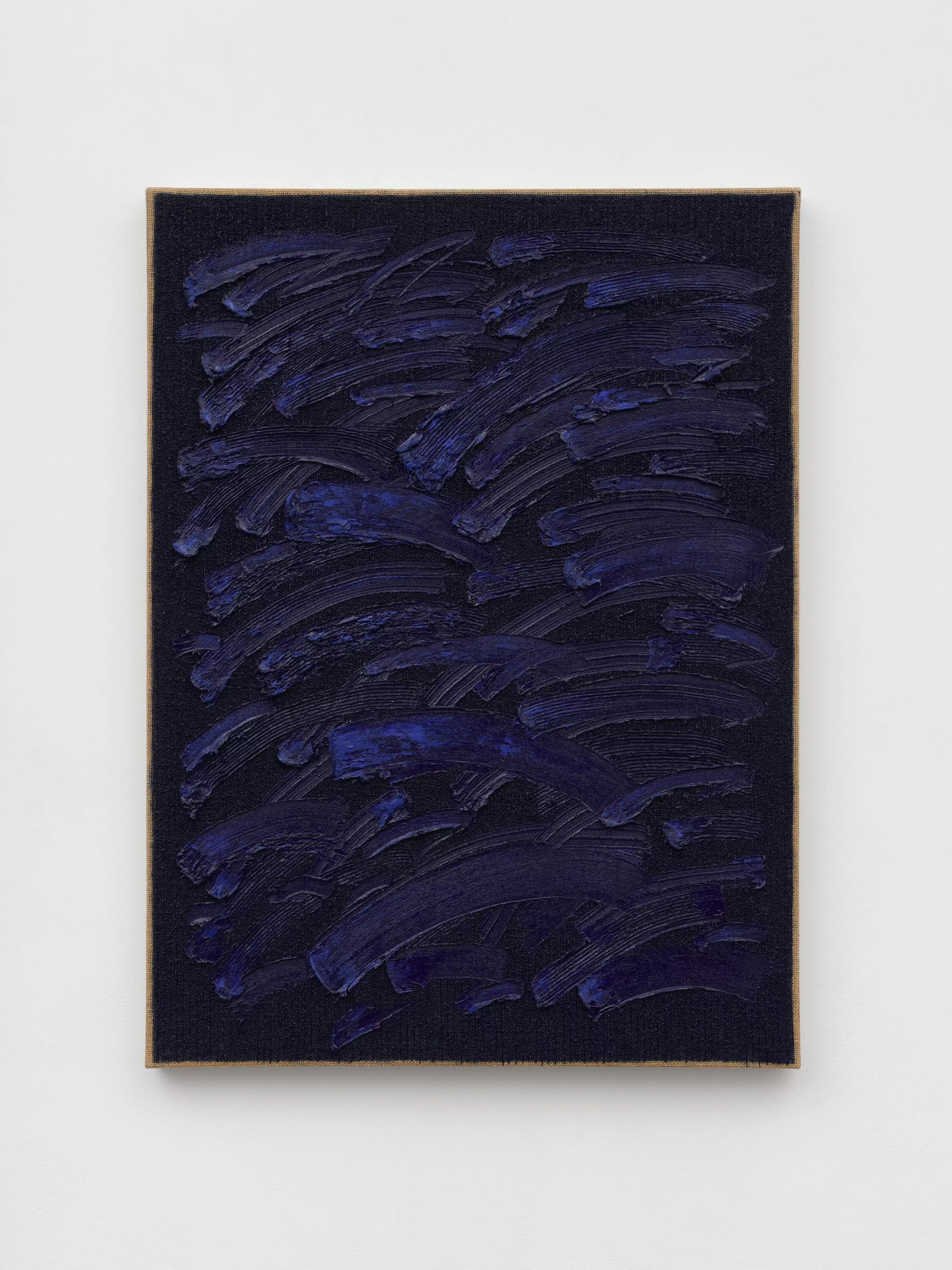 Ha Chong-Hyun, Conjunction 25-39, 2025. Oil on hemp cloth.