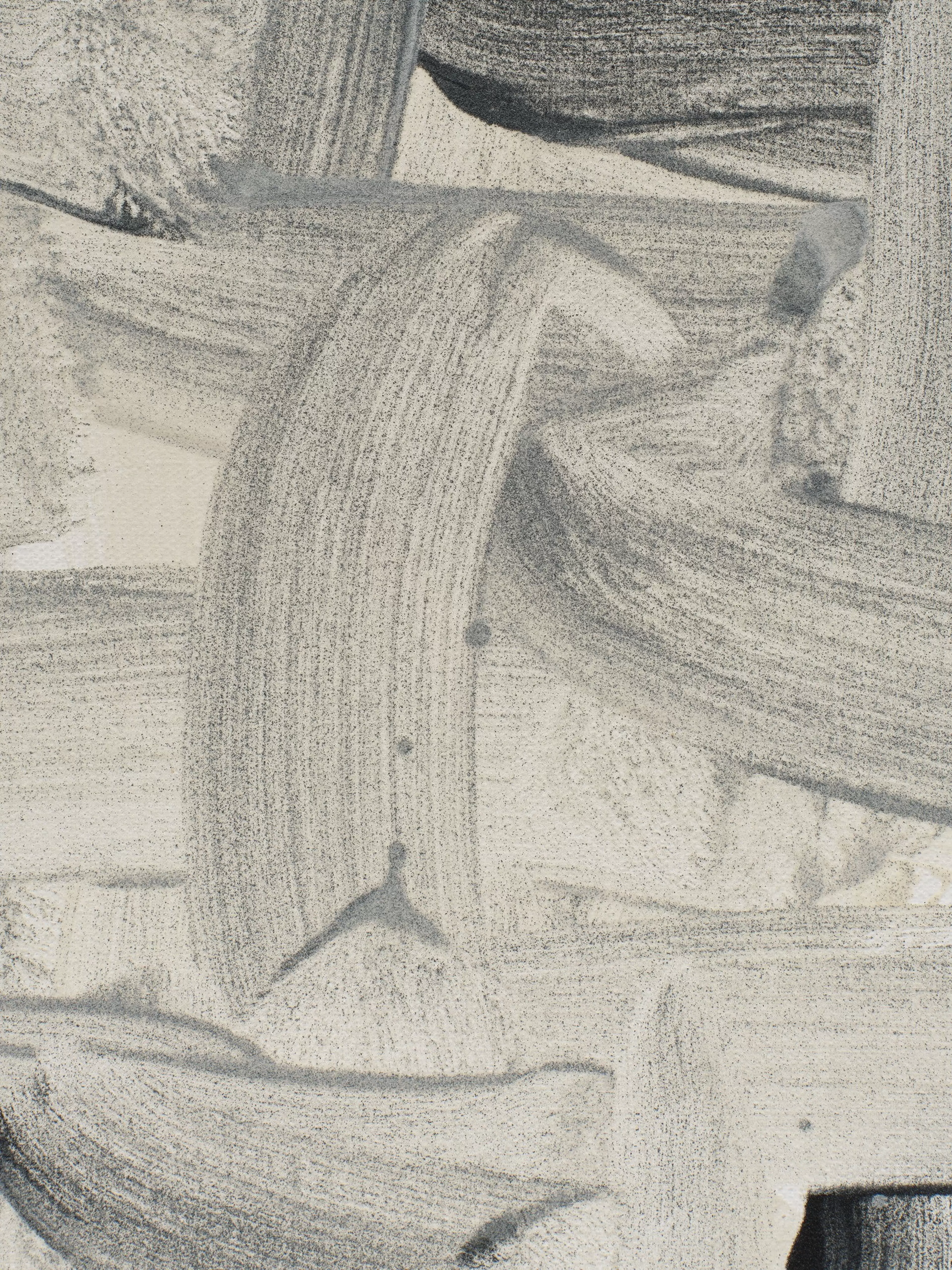 Detail of Lee Ufan, With Winds, 1991. Oil on canvas.