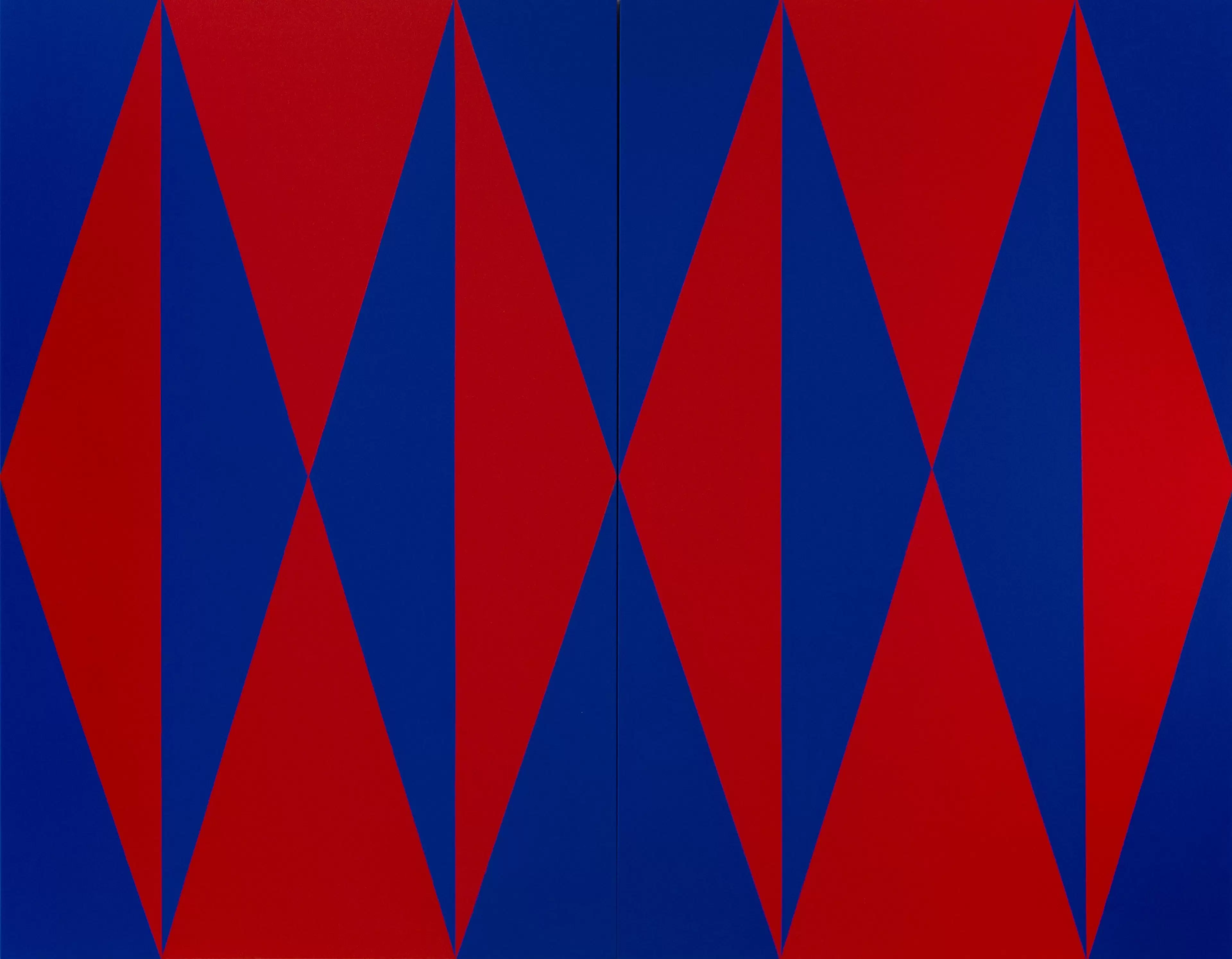 Carmen Herrera Red and Blue Painting