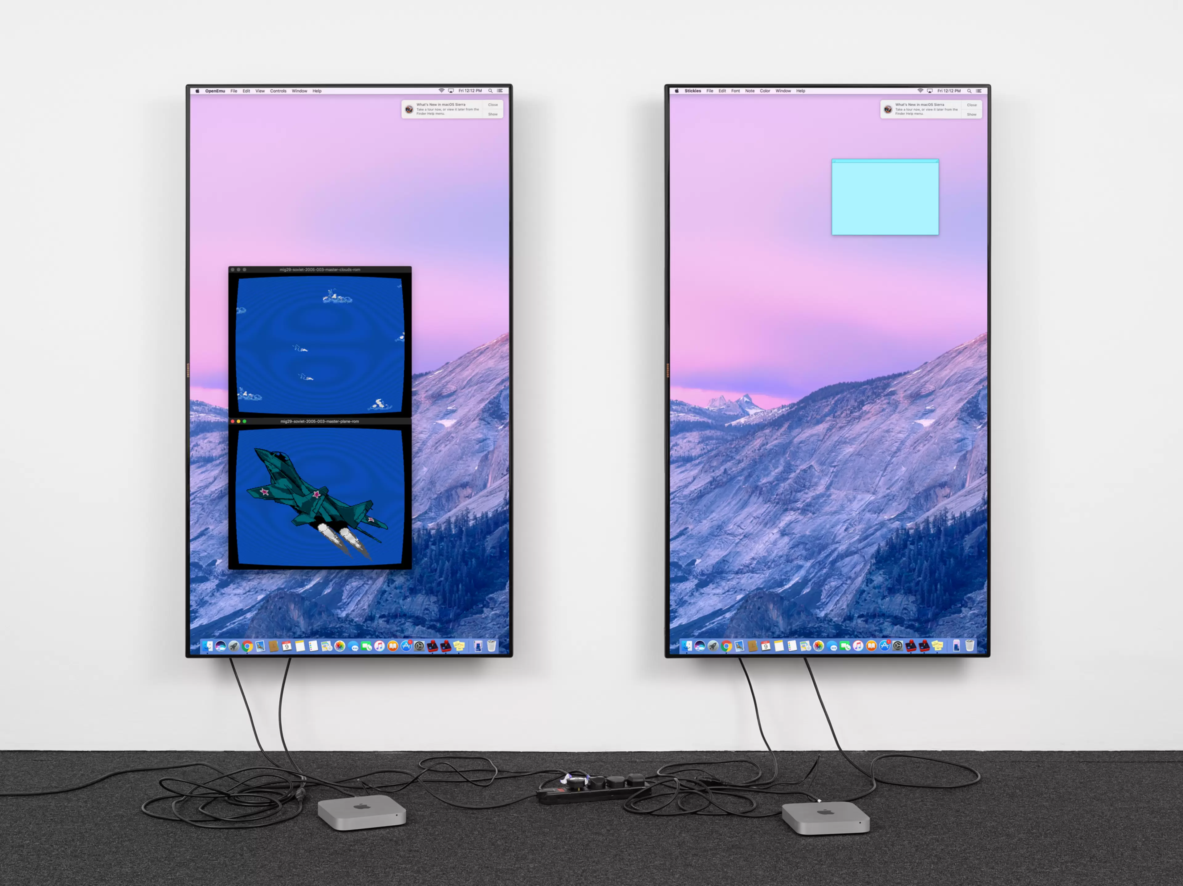 Mig 29 Soviet Fighter Plane, Clouds and OSX by Cory Arcangel