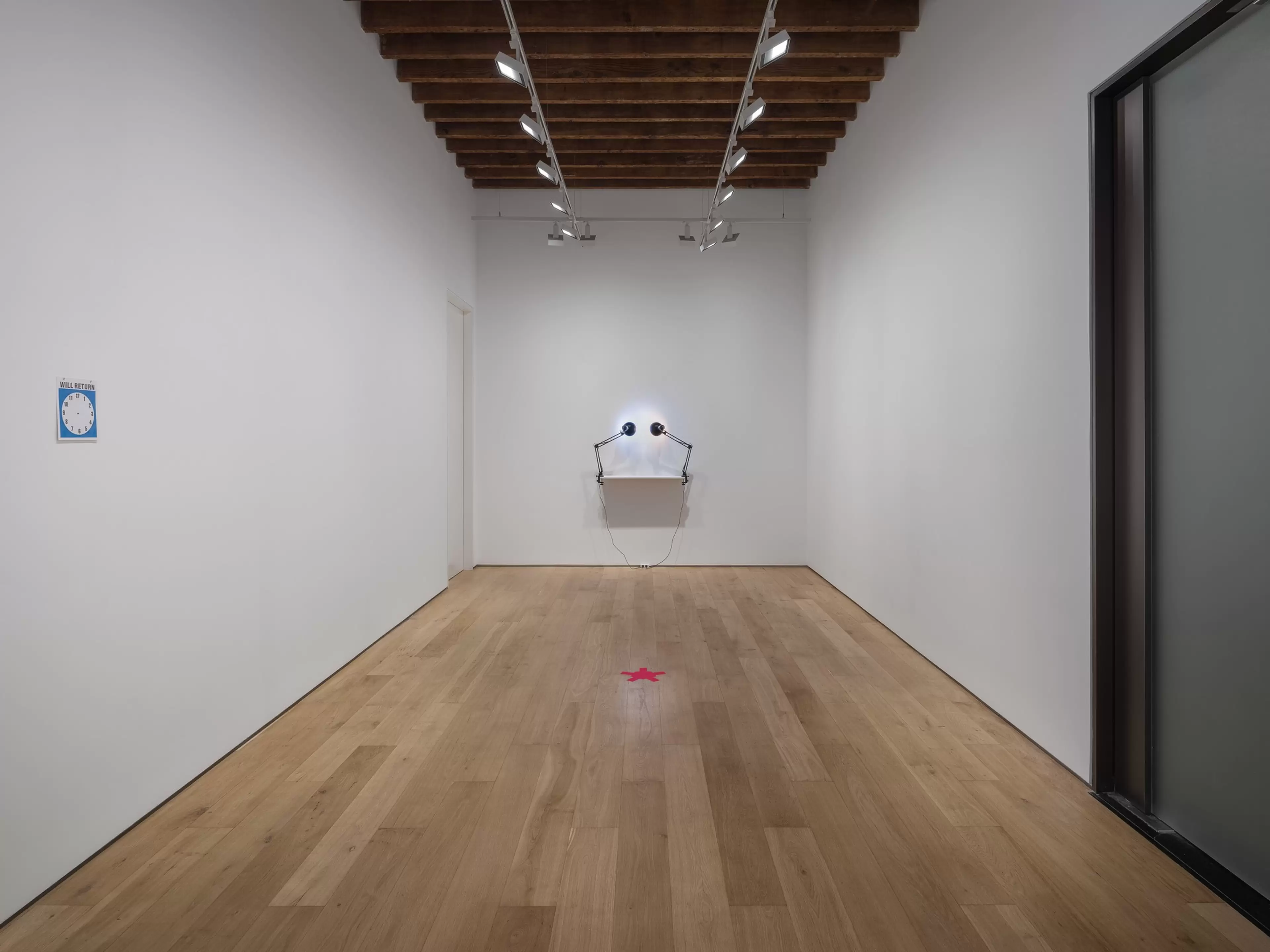 Installation view of ‘Ceal Floyer: Will Return’, Lisson Shanghai © The Estate of Ceal Floyer. Courtesy Lisson. Photography by Alessandro Wang