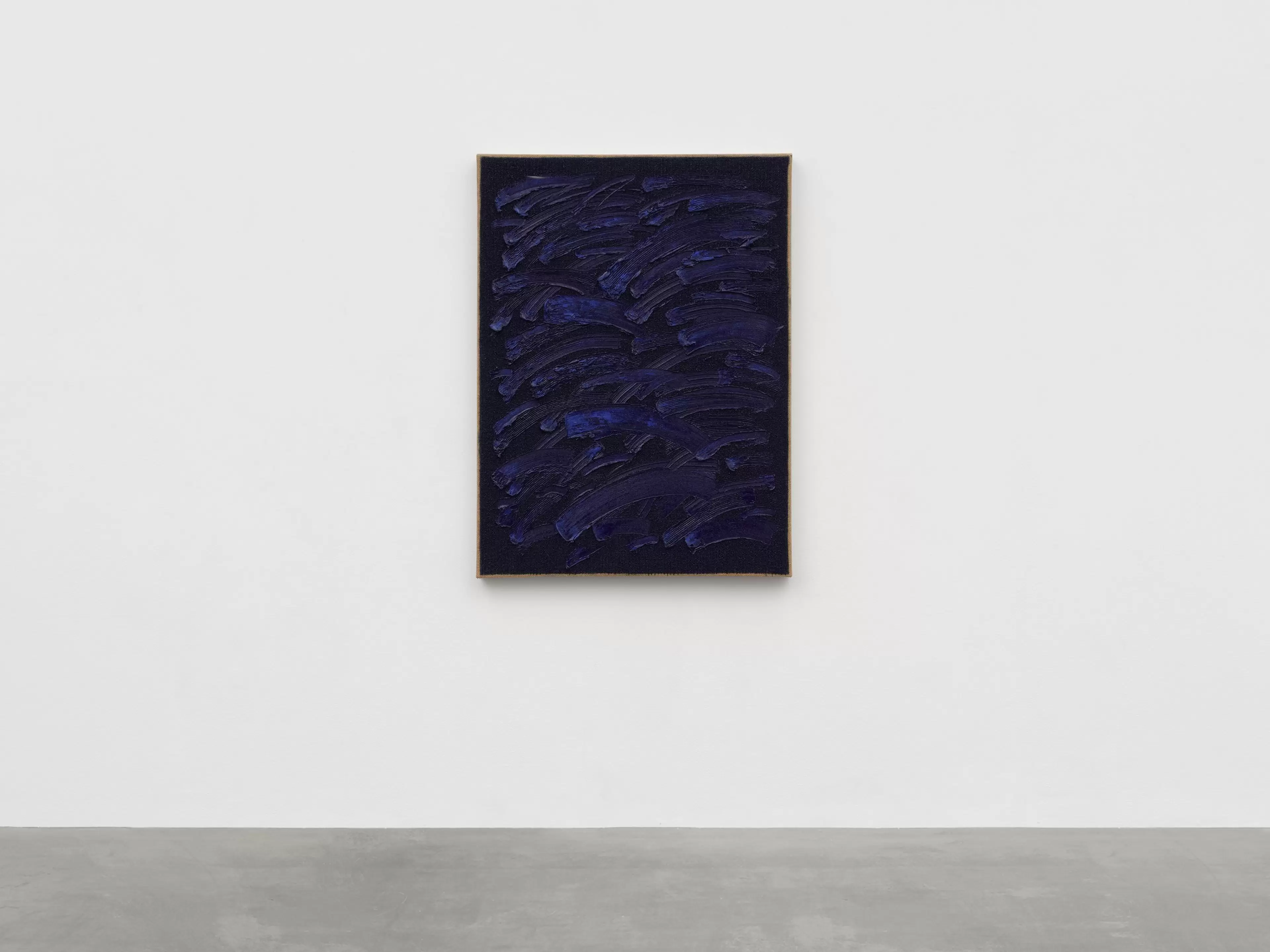 Ha Chong-Hyun, Conjunction 25-39, 2025. Oil on hemp cloth. detail
