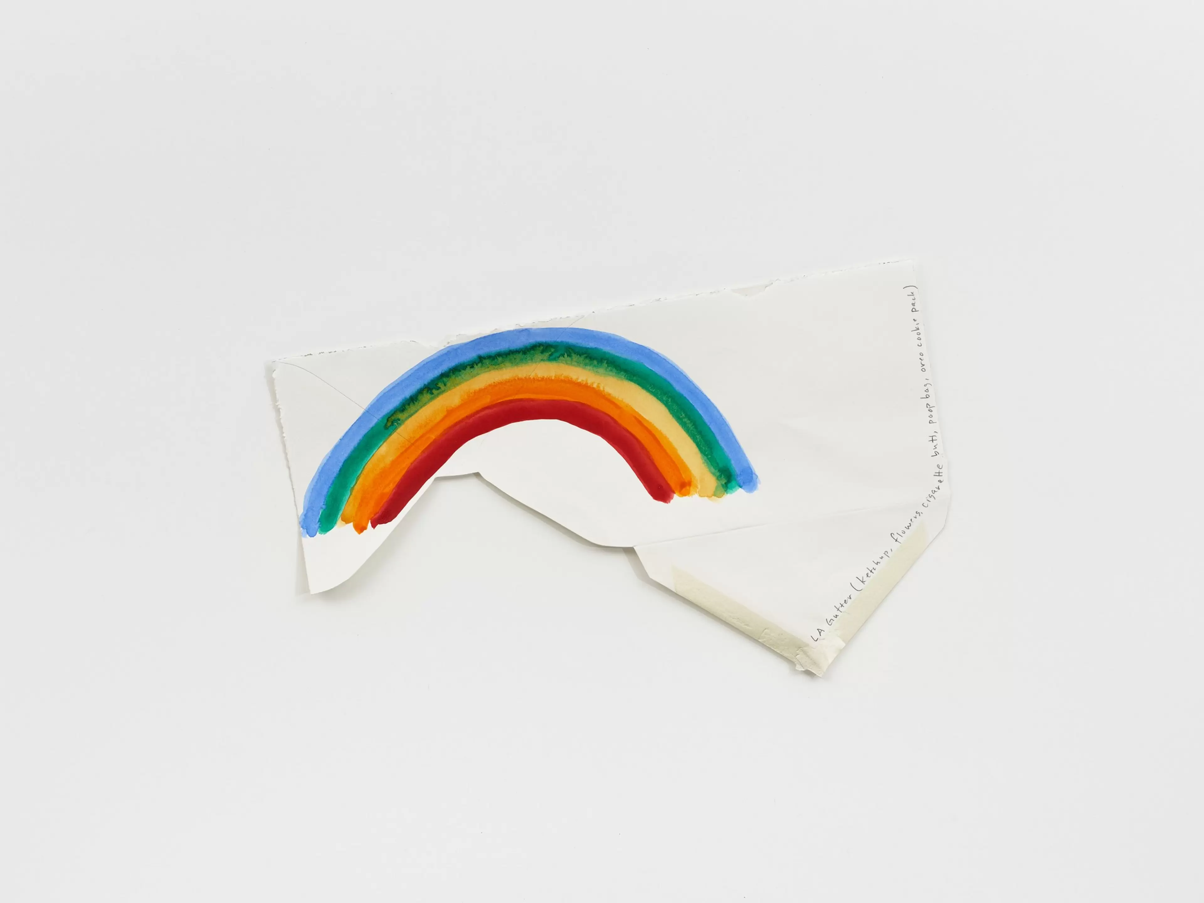 Gorgeous Nothing 9, LA Gutter (ketchup, flowers, cigarette butt, poop bag, oreo cookie pack) by Spencer Finch