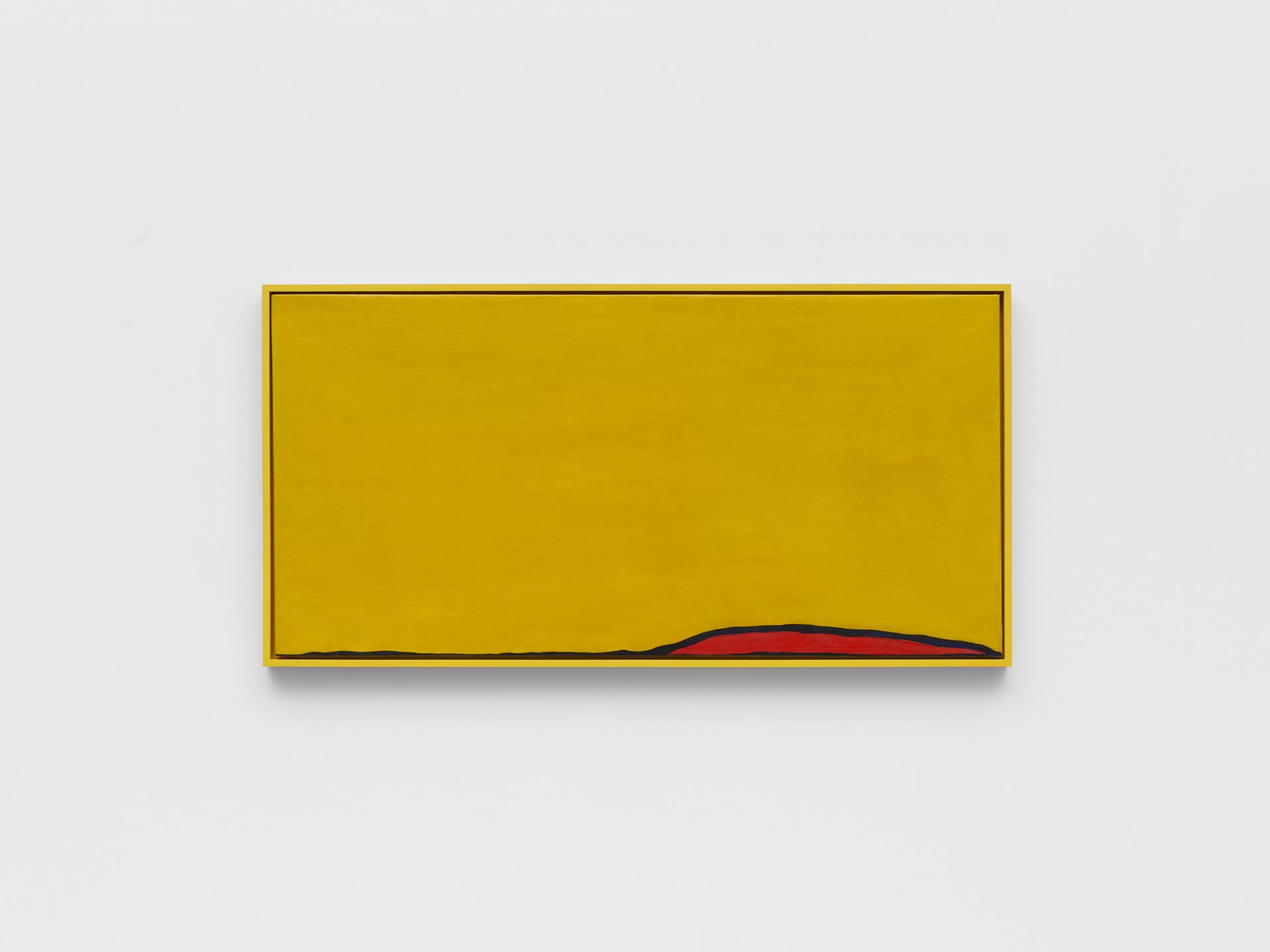 Untitled (pre-bribes de corps yellow) by Huguette Caland